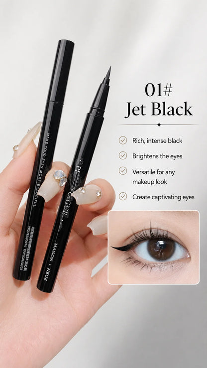 Foxexpro-Cosmetics eyeliner pen is sweat-resistant and doesn't smudge easily