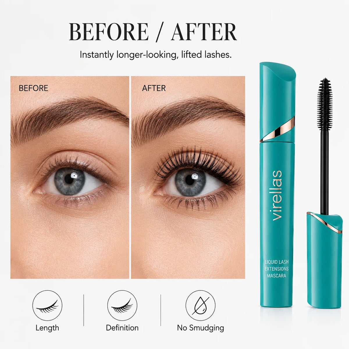 ⏰Last Day-Buy 1 Get 1 Free🔥 Virellas LashExtend Mascara | Instantly Longer, Fuller Lashes