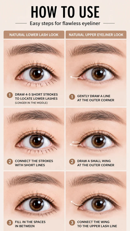 Foxexpro-Cosmetics eyeliner pen is sweat-resistant and doesn't smudge easily